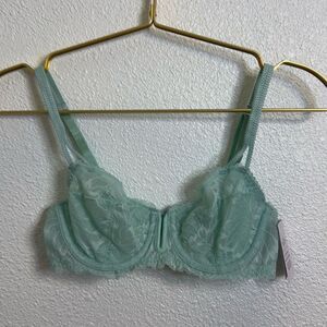 NWT- Auden-mint green lace bra -size 32A